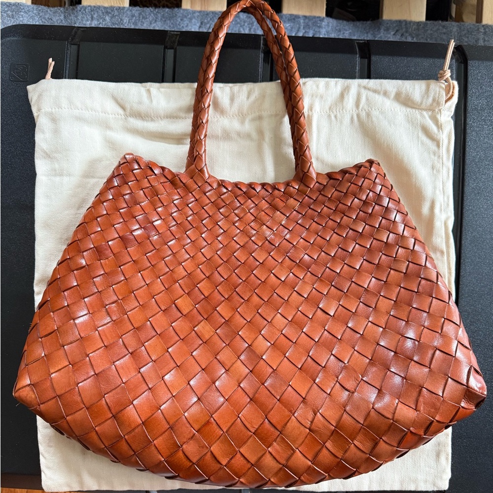 Dragon Diffusion Santa Croce Small Tan Bag - Picture 2 of 14